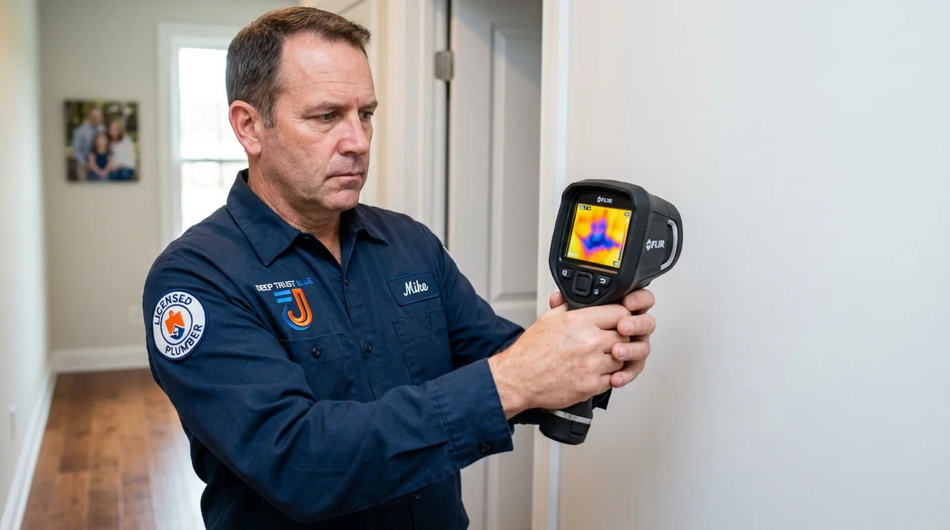 Thermal imaging leak detection by Johns Plumbing LLC in Scottsbluff